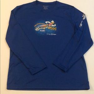 Large Champion Double Dry Mens Long Sleeve Shirt